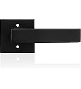 Probrico [Pack of 1]Door Lever Dummy Lever Door Handle for Closets French Doors,Square Dummy Door...