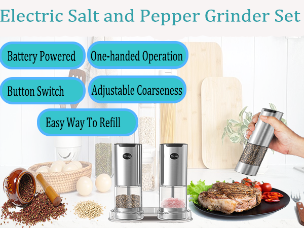 electric salt and pepper grinder