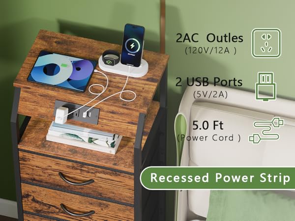 nightstand with drawer