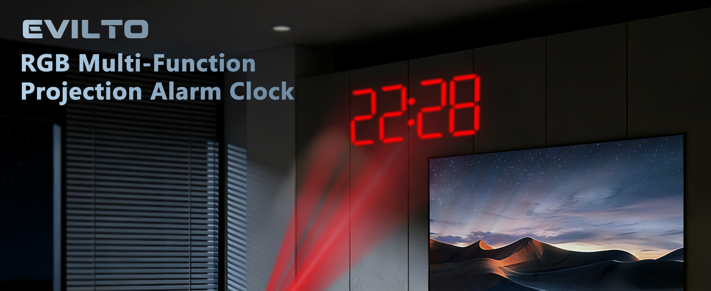 projection alarm clocks for bedrooms