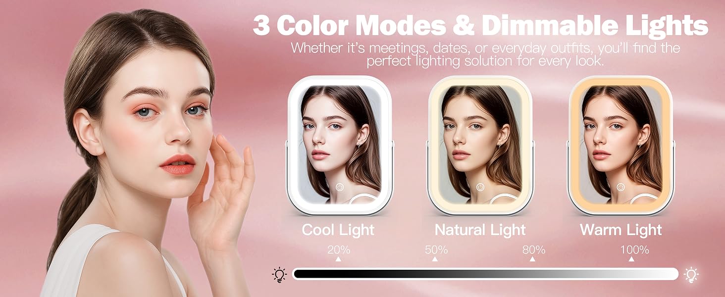 battery operated makeup mirror with lights battery powered vanity mirror travel essentials