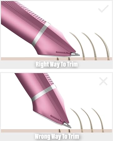 the right way to trim body hair with unibono 7702 RR2 women trimmer