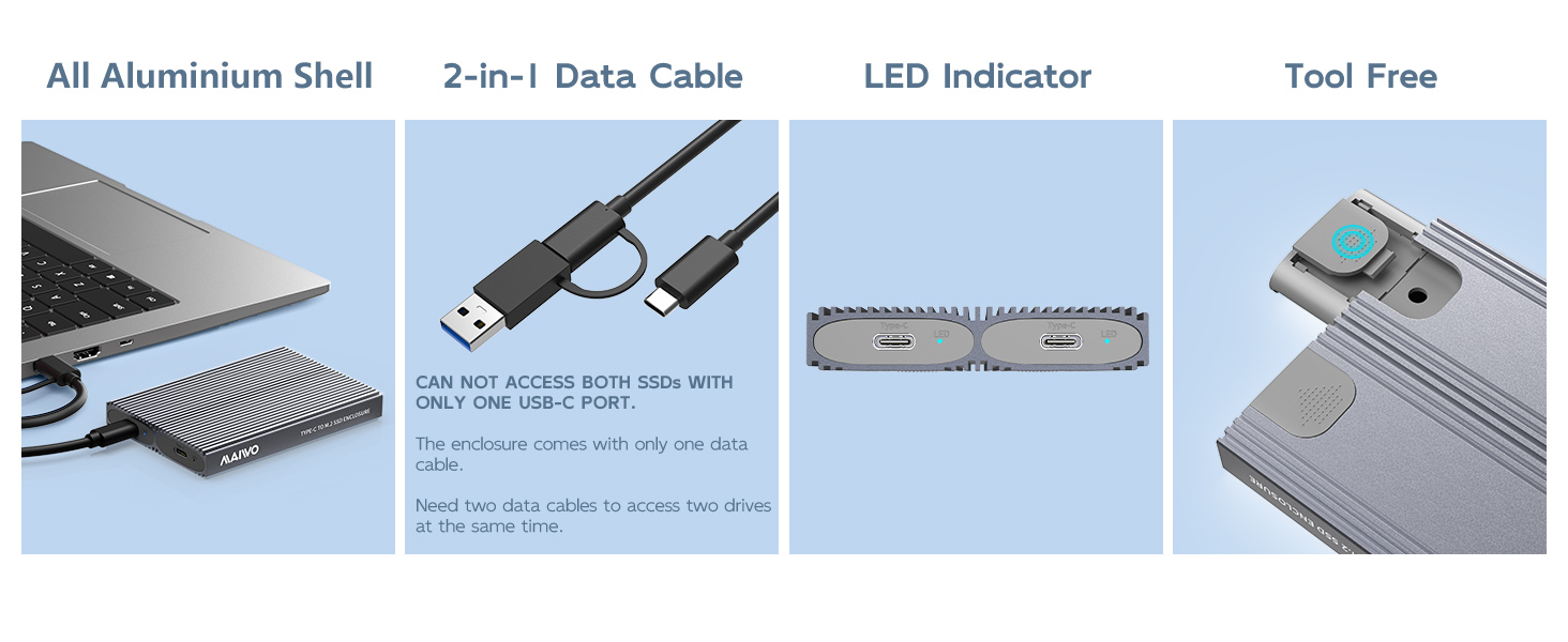 Dual Bay can operate independently, without interference