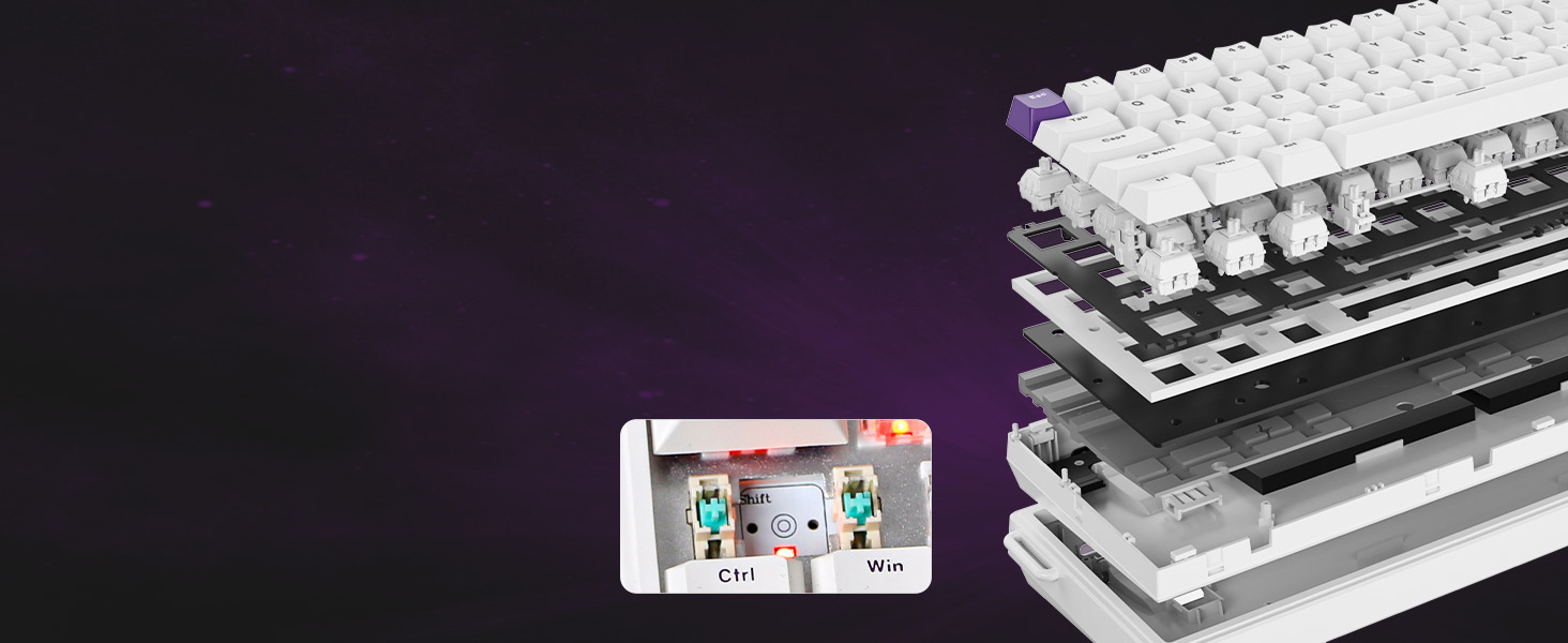 HE68 Wired Magnetic Gaming Keyboard