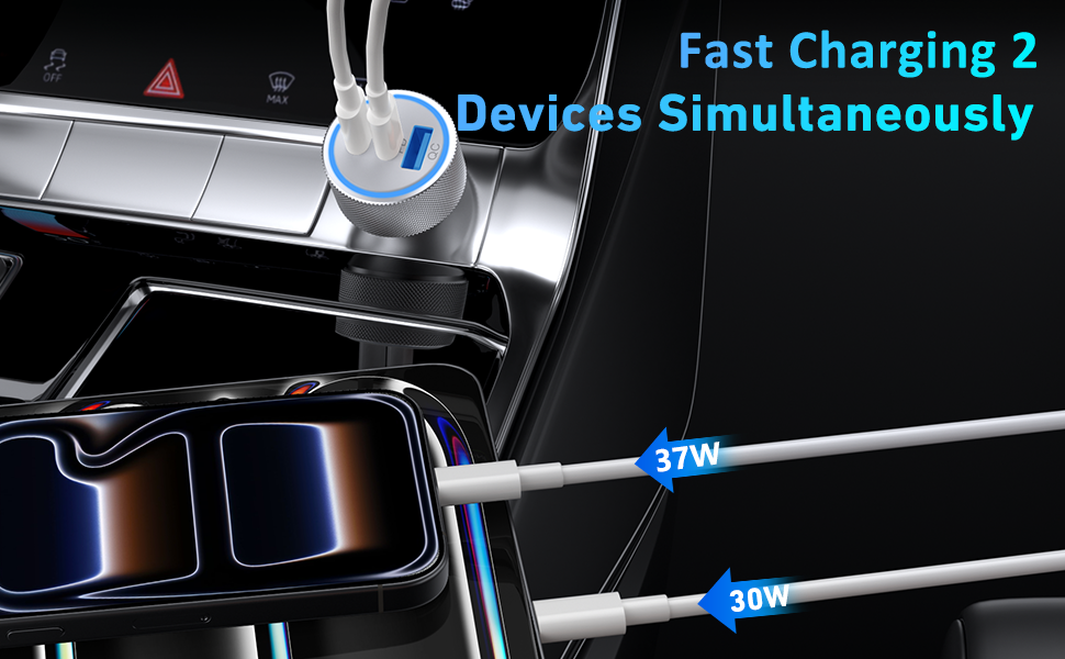 car charger usb c fast charger