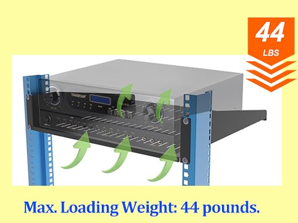 2U Vented Server Rack Shelf