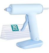 HHDQFTSLG Cordless Hot Glue Gun, 30s Fast Preheating with 30 Premium Sticks Set, Smart Safety Con...