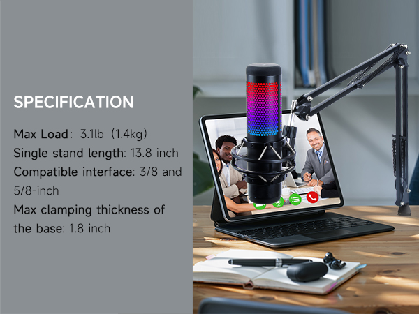 pc mic Hyperx QuadCast Hyperx QuadCast mic for streaming Hyperx QuadCast streaming mic boom arm