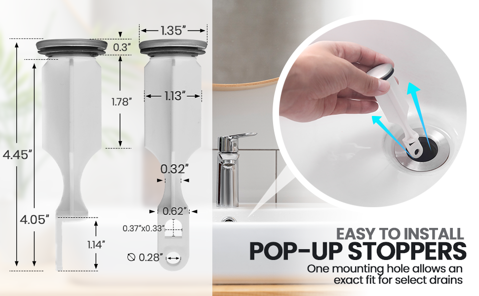 pop up sink stopper bathroom sink stopper replacement