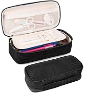 JAESITETER Big Capacity Pencil case,Soft Corduroy Pencil Bag,Cute Pen Case with Handle,Multi-Func...