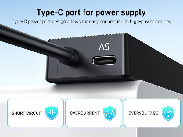 4 Port USB 3.0 Hub 10FT Long Cable