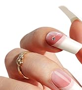 500PCS Half Cover False Nails Tips - Acrylic Nail Tips, krofaue 10 Sizes Lady French Style Acryli...