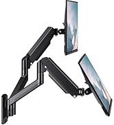 WALI Dual Monitor Wall Mount for 17 to 32 inch Screens, Monitor Wall Mounts for 2 Monitors, Holds...