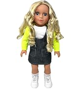 18 Inch Dolls with Soft Hair and Accessories – Soft Body 18 inch Doll with Poseable Vinyl Arms &amp; ...
