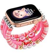 sylacor Beaded Bracelets Compatible with Kids Apple Watch Band 38mm 40mm 41mm 42mm 44mm 45mm 46mm...