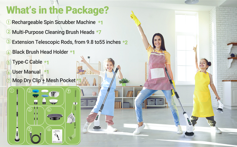electric spin scrubber kitchen