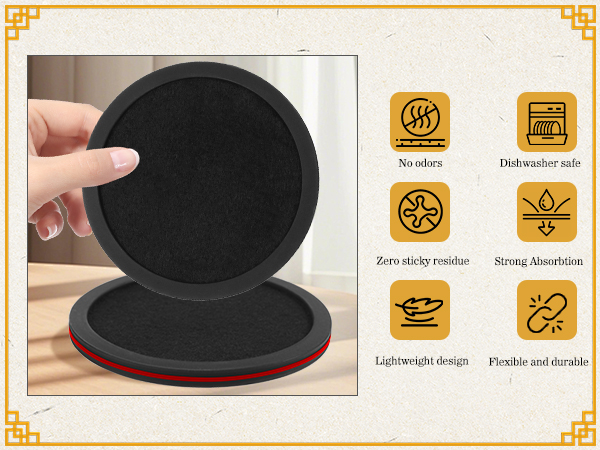 Sleek Absorbent Coasters
