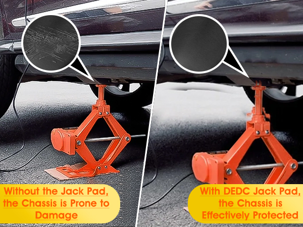 magnetic jack pad for car large slotted universal magnetic jack pad weld frame rail adapter