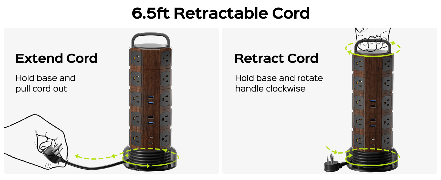 extension cord with multiple outlets