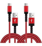 Type C Charger Cable Fast Charging 2Pack 6FT for Samsung Galaxy S25 Ultra S25 Edge S24 S23 S22 A1...