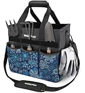 WORKPRO Garden Tool Bag, Blue Floral Printing