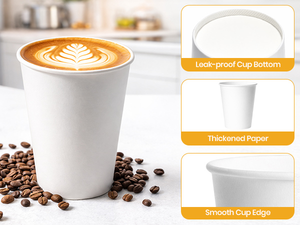 Thickened paper tea cup