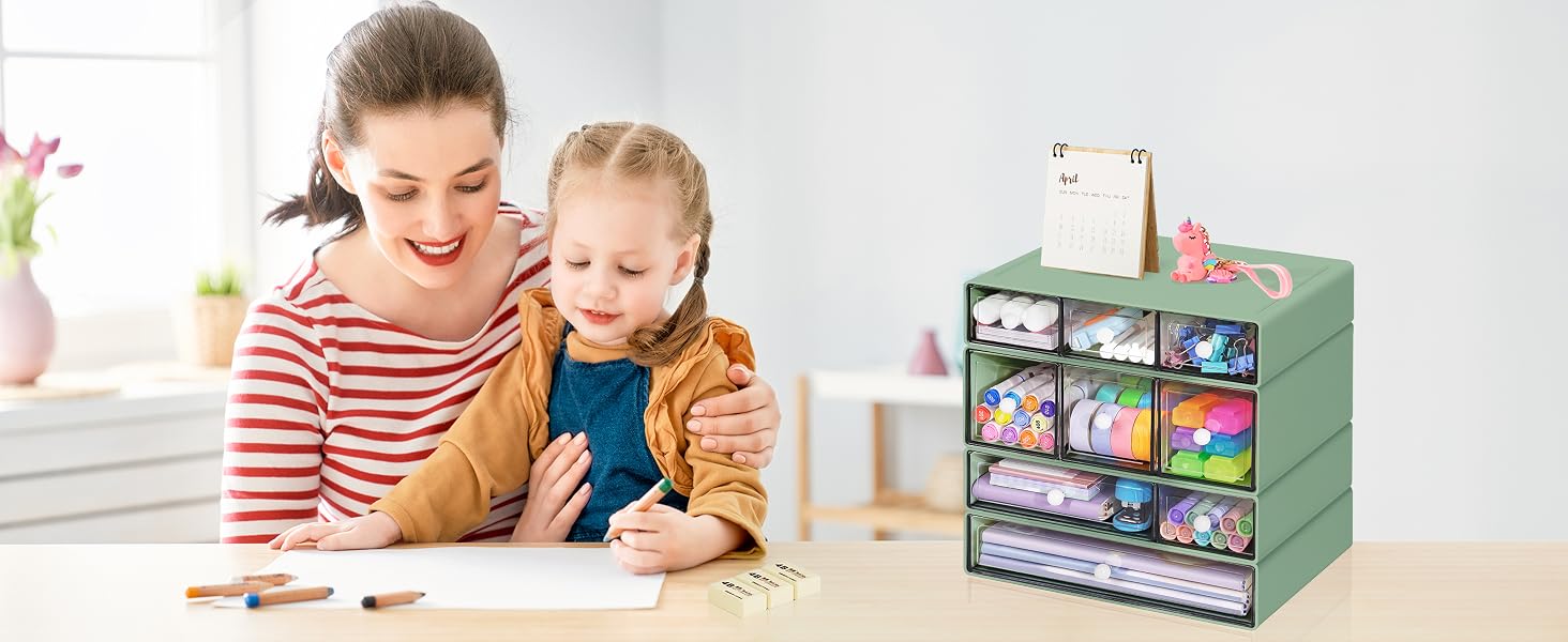 Stackable Desktop Craft Storage Drawers