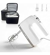 Lord Eagle 9-Speed Digital Hand Mixer Electric Handheld, 500W DC Motor Kitchen Mixer for Cake Bak...
