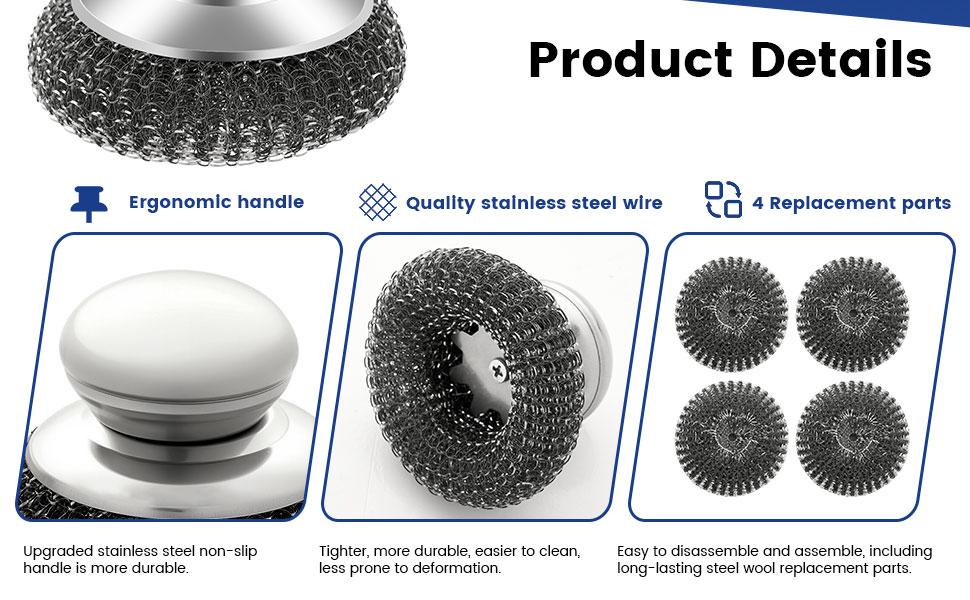 stainless steel scrubber
