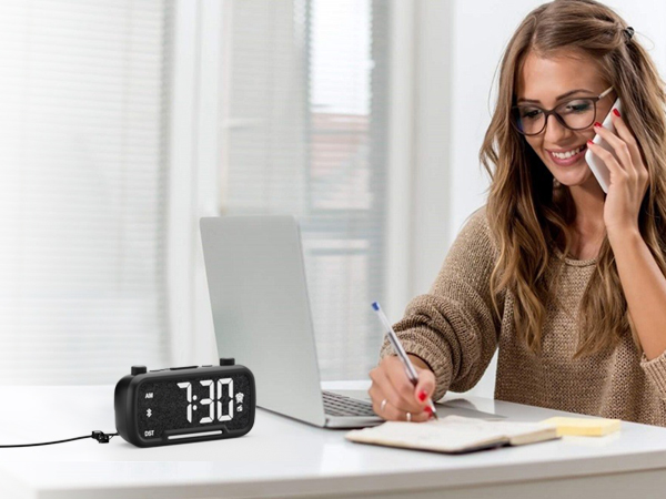 bluetooth alarm clock for work place