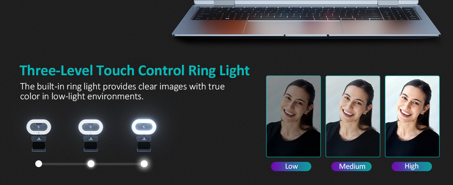 Supports toggling between three brightness levels