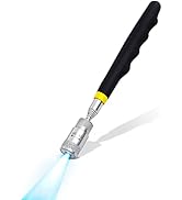 Rechabite 1 Piece 8LBs Telescoping Magnetic Flashlight Pickup Tool with 3 LED Lights, Magnet Stic...