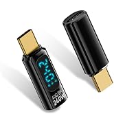 Duttek USB C Adapter with LED Digital Display, 240W PD, 40Gbps, USB-C Male to Female Adapter for ...