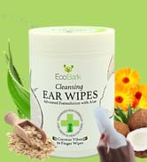 EcoBark Dog Ear Cleaner - Dog Ear Wipes with Finger Pad in Ear Solution - Gentle Otic Dog Groomin...