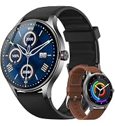 Smart Watch for Men Android iPhone [2 Bands], 1.27'' HD Fitness Watch with Bluetooth Call &amp; Answe...