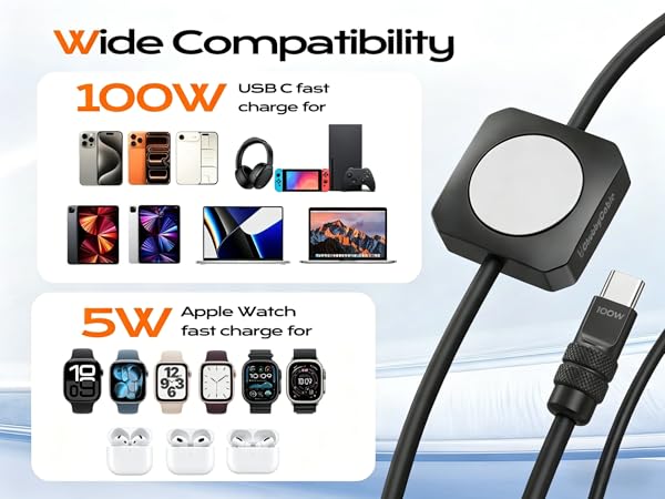 travel iphone and watch charger