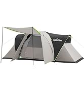 LOYEAHCAMP 8 Person Easy Setup Portable Family Tents for Camping, Waterproof Large Cabin Tent for...