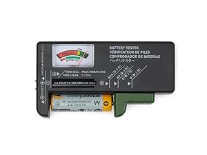 Battery Tester Included