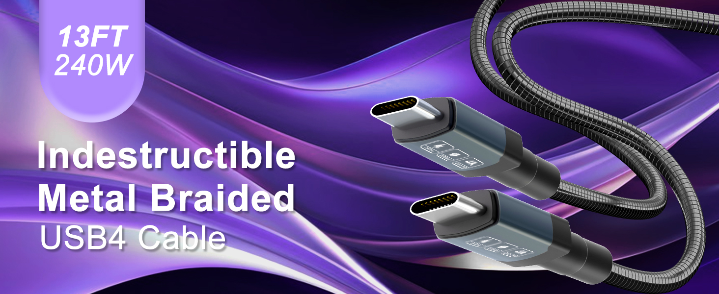 metal usb c cable 240w