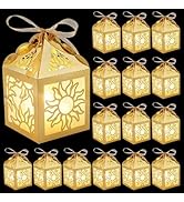 PH PandaHall 15pcs Sun Lanterns Gift Boxes Sun Cutout Paper Box Party Favor Boxes Gift Wrapping w...