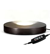 FuoiCorn Wood LED Light Base - Crystal Display Base for Glass Art/Acrylic, 3 Light Modes with 10-...