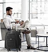 Ytonet Underseat Carry on Luggage with Wheels,16 Inch Water Resistant Under Seat Carry on Bag wit...