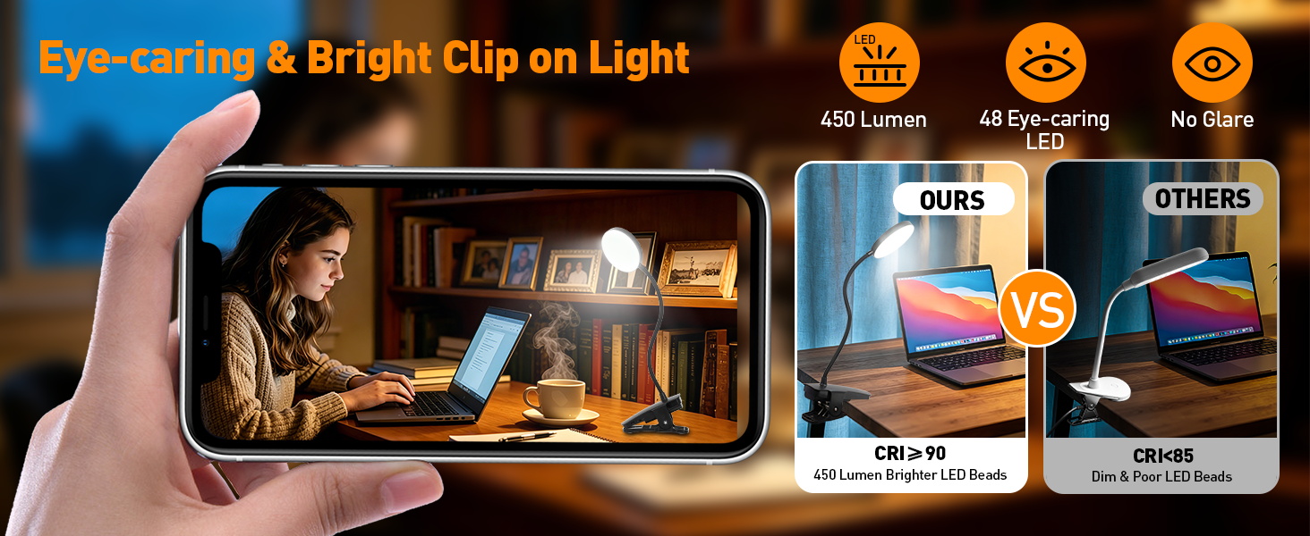 clip lamp for bed headboard