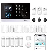 Hapippofa Home Alarm System no Subscription,WiFi Wireless Smart Security System with Alarm Host,M...