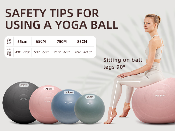 size of yoga ball