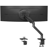 UPGRAVITY Heavy Duty Monitor Arm for 17-57" Screens up to 55lbs, Premium Aluminum Ultrawide Monit...