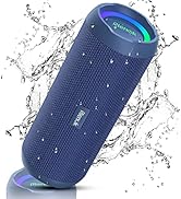 RIENOK Portable Bluetooth Speaker 30W Dual Pairing True Wireless Stereo HD Sound IPX7 Waterproof ...