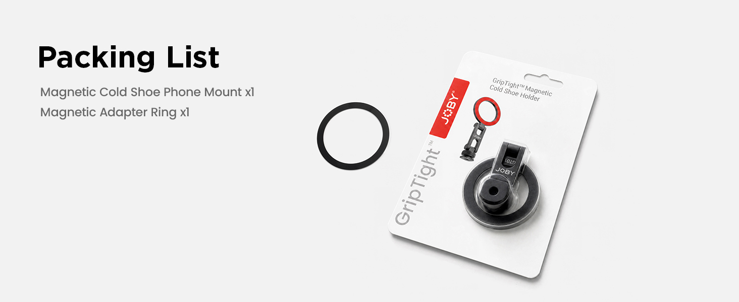 Joby GripTight Magnetic Cold Shoe Phone Mount