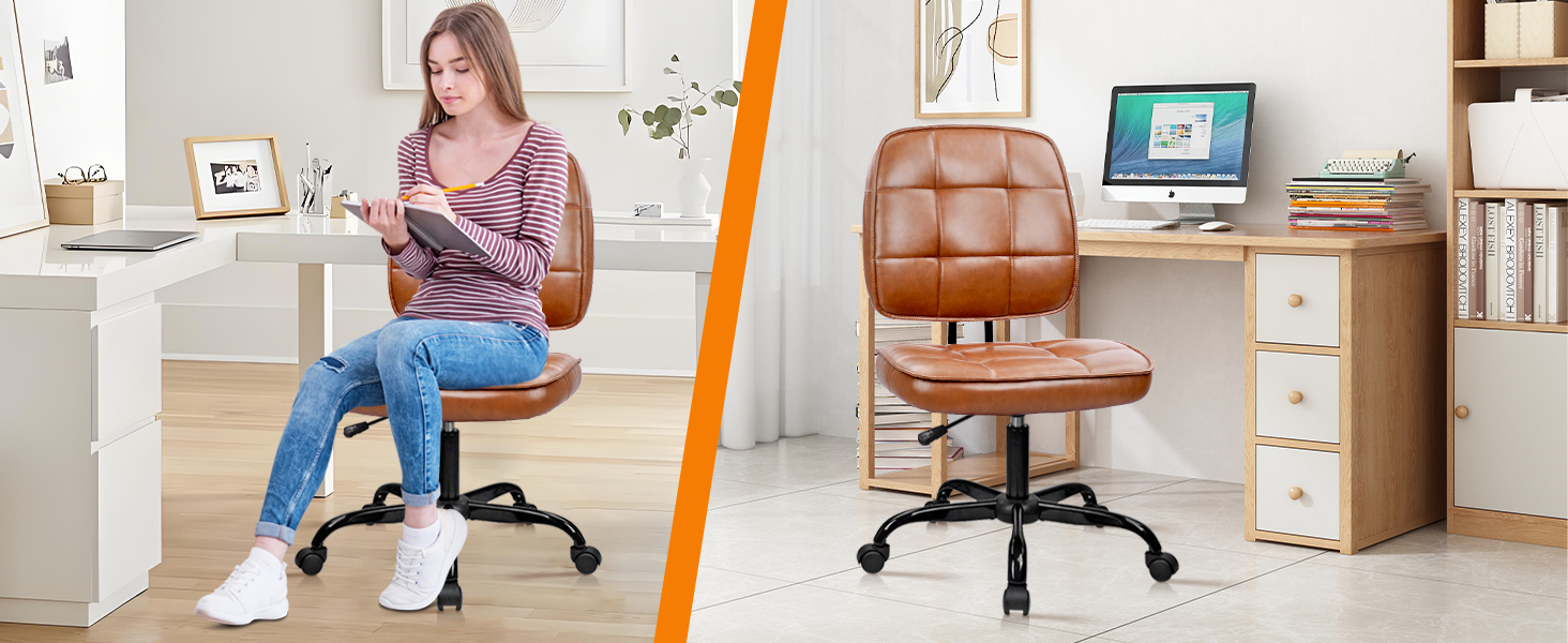 armless swivel chiair