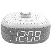DreamCaster by Sharp Sound Machine Alarm Clock with Bluetooth Speaker, 6 High Fidelity Sleep Mach...